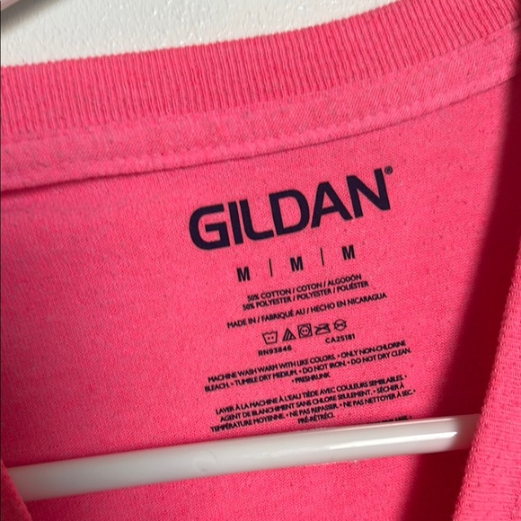 Gildan Pink Short Sleeve Tee - Picture 2 of 4